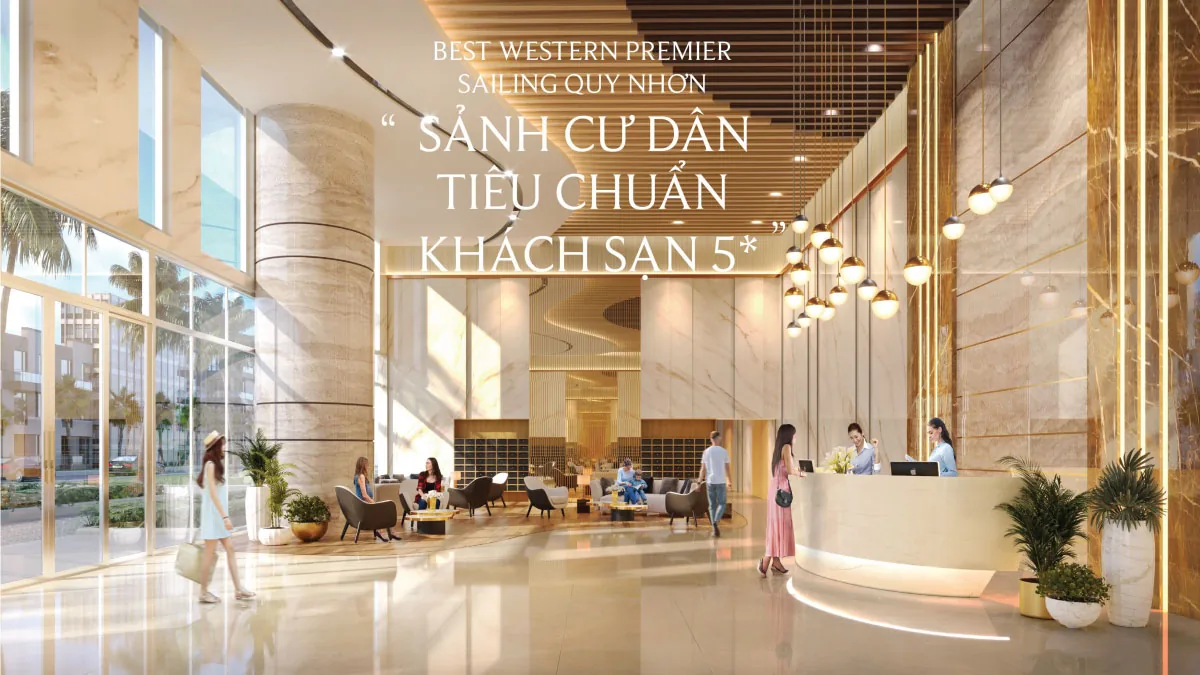 Sảnh cư dân tiêu chuẩn khách sạn 5 sao